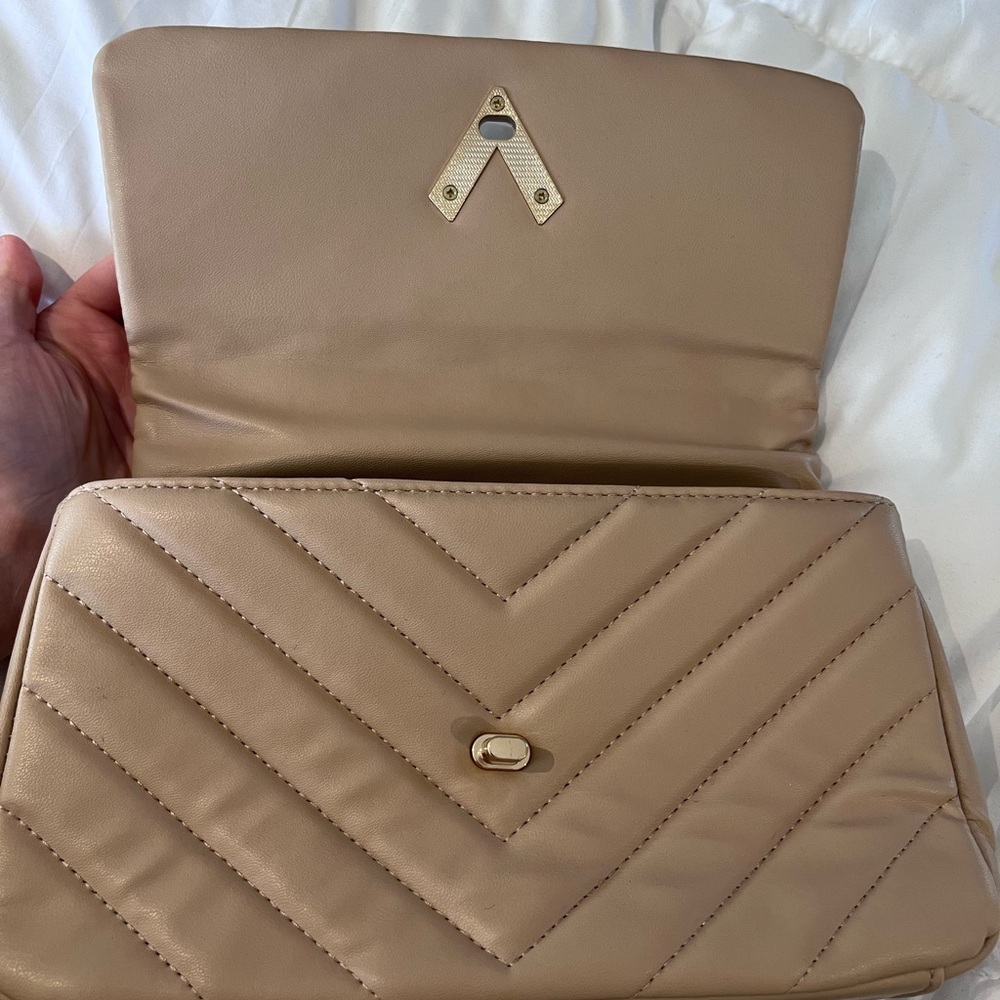 Valentino Orlandi Tan Quilted Chain Bag - Picture 2 of 8